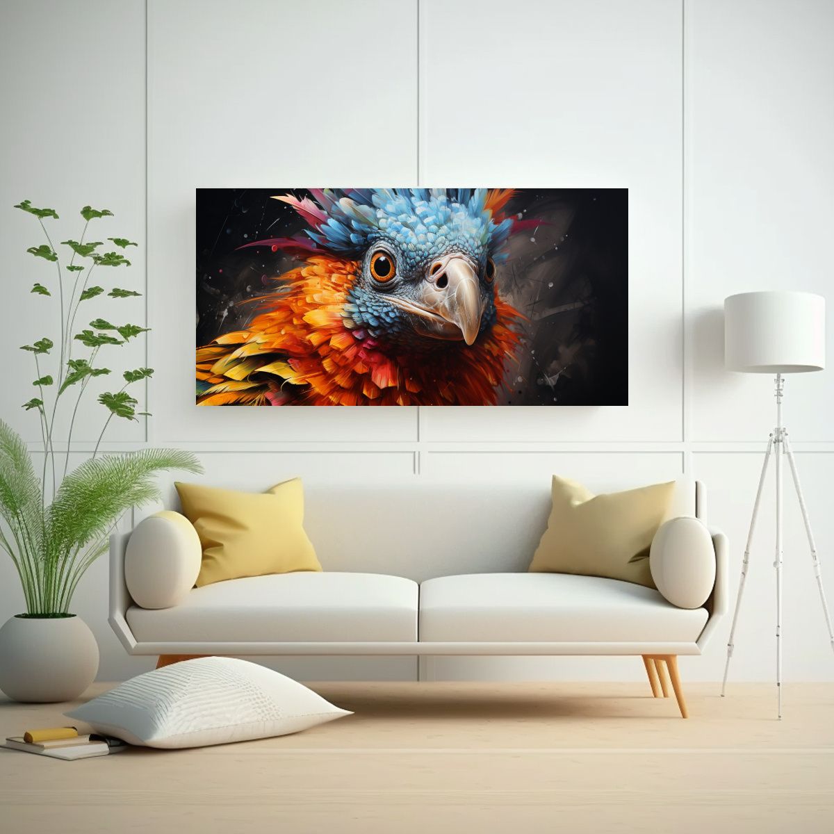 GENERICO - Tela En Bastidor Modernos Deco A Opossum Pintura 100x50 Cm