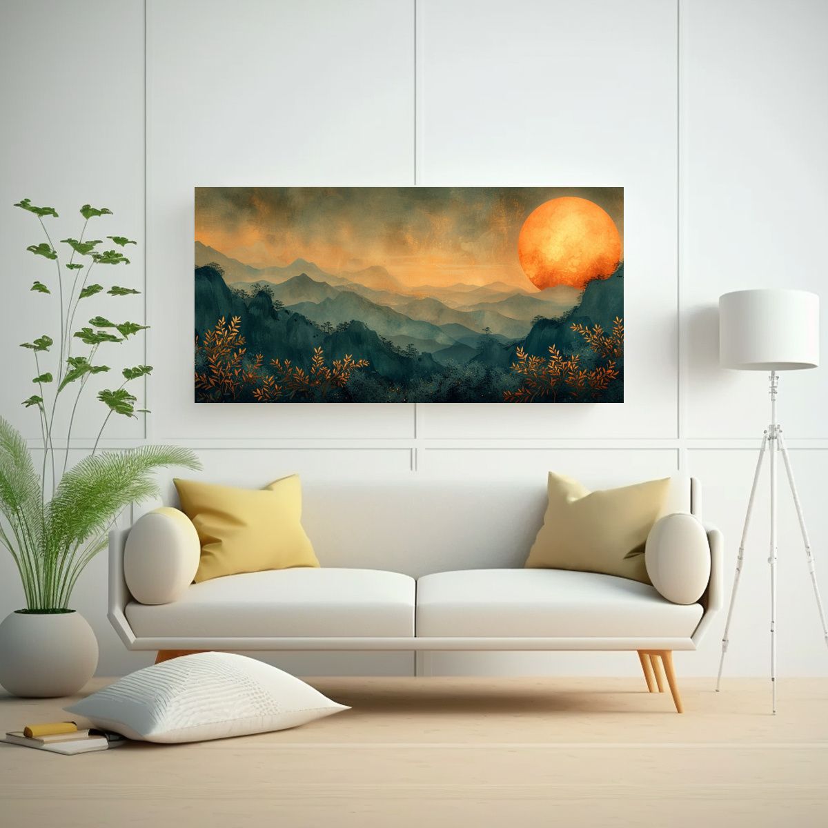 GENERICO - Cuadro Decorativo Con Temática Heliocéntrica Y 80x40 Cm