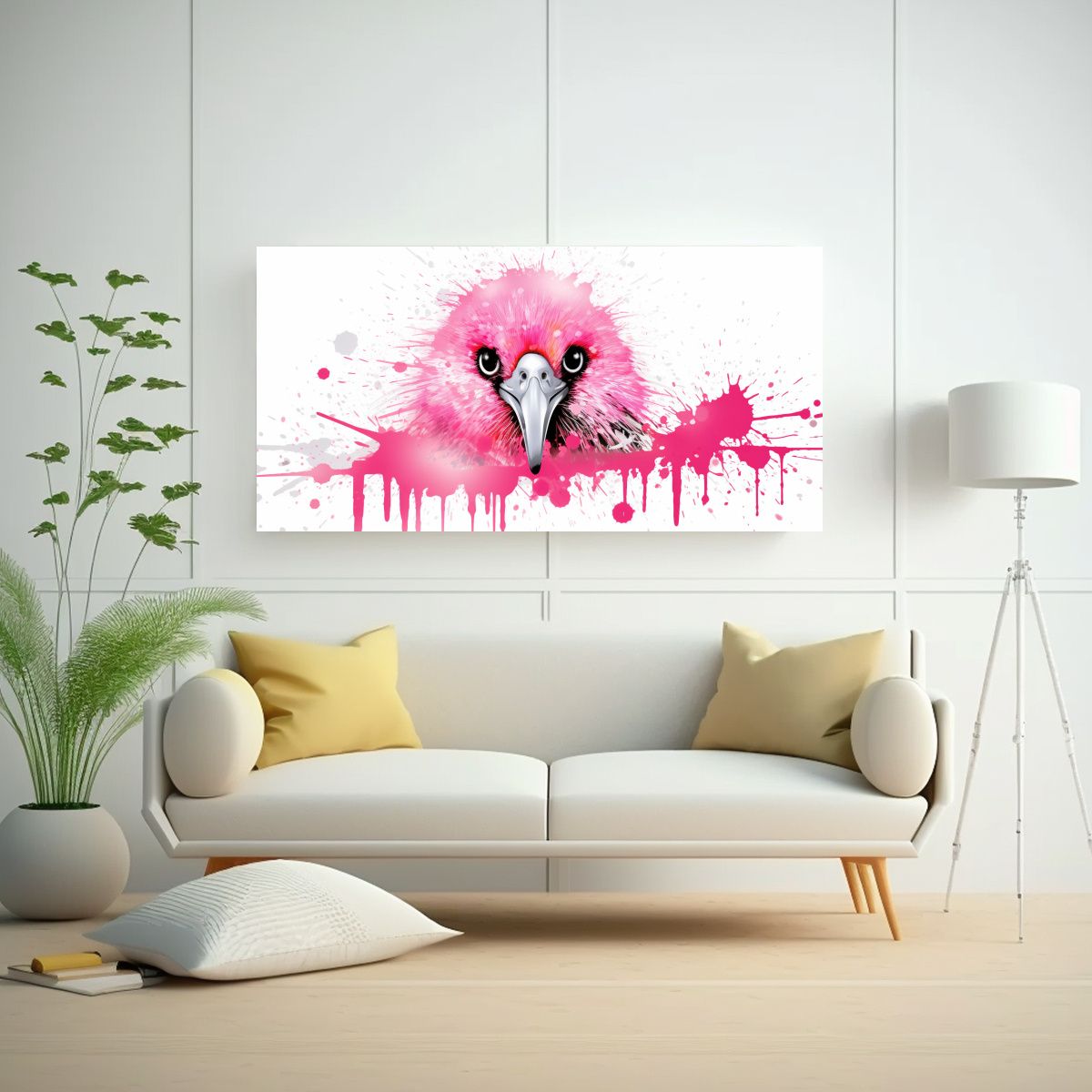 GENERICO - Cuadro Hermoso Motivo Kiwi En Colores Blanco Y 100x50 Cm