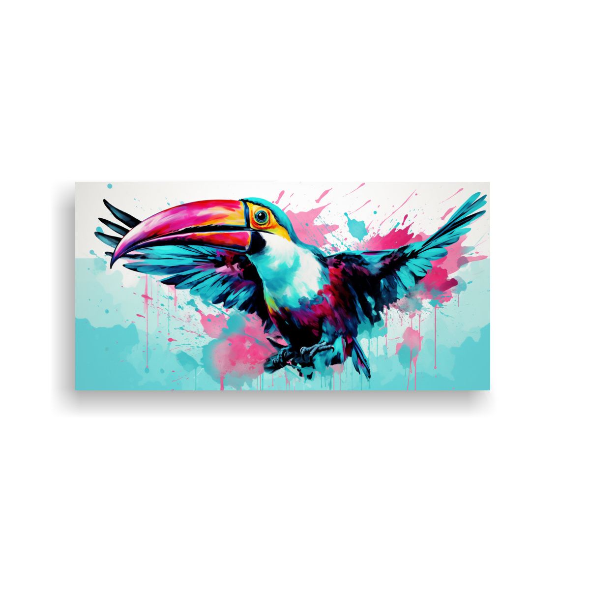 GENERICO - Cuadros Decorativos De Diseño Barato Con Tucanes 100x50 Cm