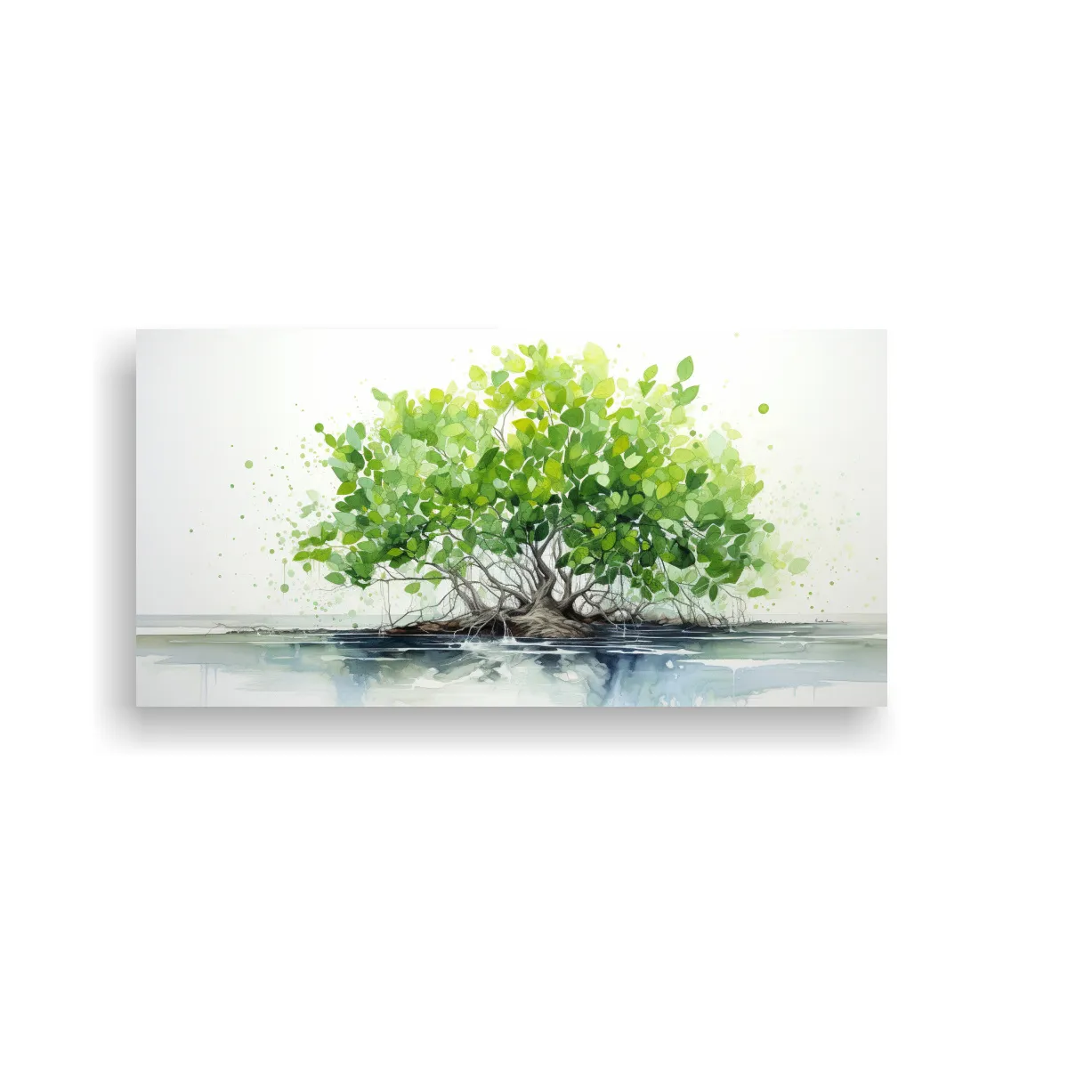 GENERICO - Arte De Pared Abstracto De Un Árbol De Manglar 60x30 Cm