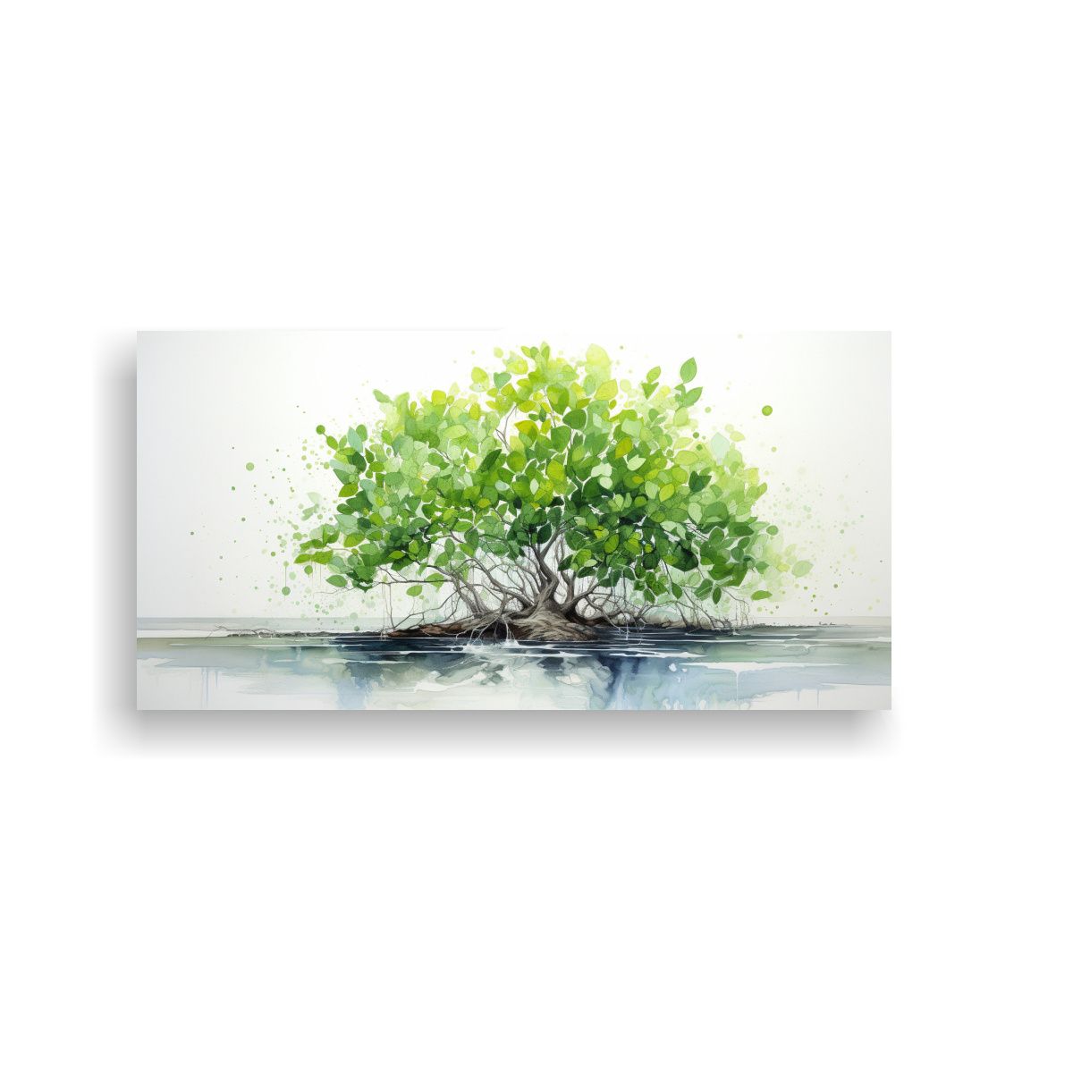GENERICO - Arte De Pared Abstracto De Un Árbol De Manglar 60x30 Cm
