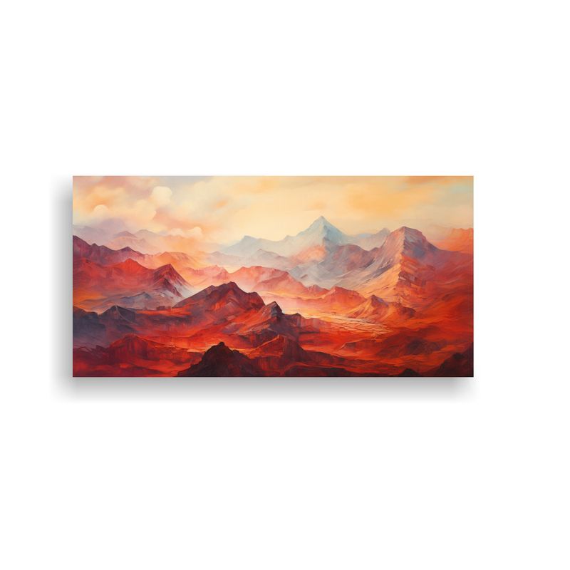 GENERICO - Pinturas Decorativas De Famosas Cumbres Y 60x30 Cm
