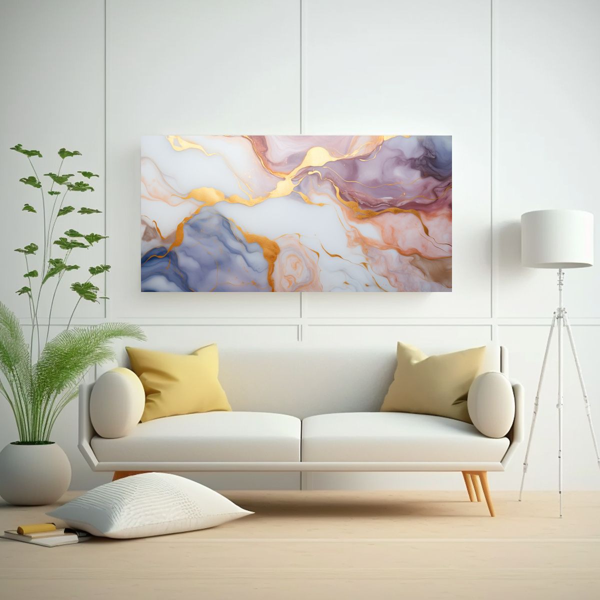 GENERICO - Tela Sublimada Mármol Eldritch En Colores Pastel 60x30 Cm