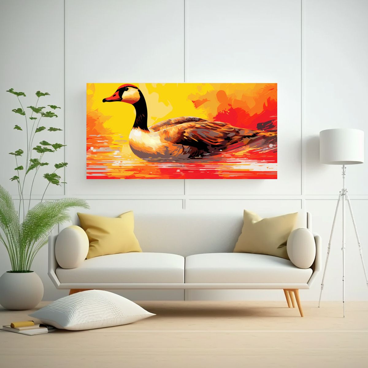 GENERICO - Pintura De Arte Pop Neo De Intenso Patrón De 100x50 Cm.