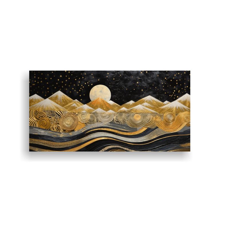 GENERICO - Pintura De Arte Moderno Con Luna Cerca De Las 80x40 Cm