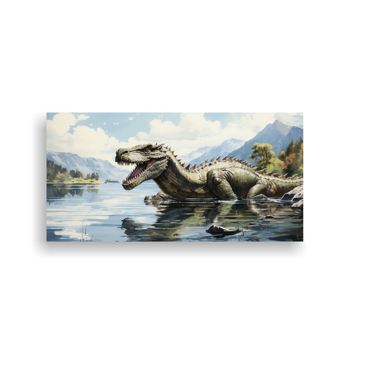 GENERICO - Cuadro Arte Gráfico Lienzo Monster Colorido 100x50 Cm