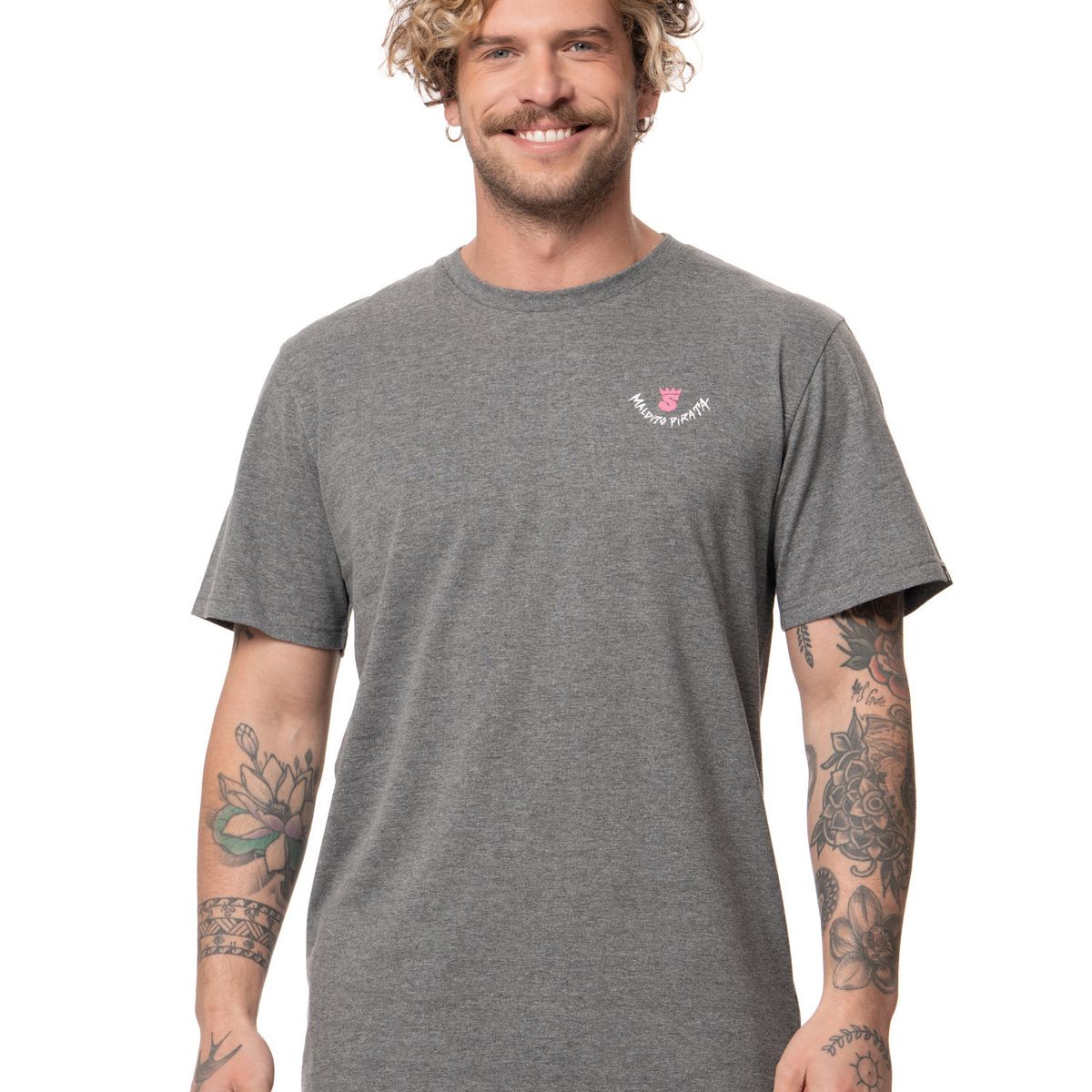 STOKED - Polera Hombre Pirate Gris Stoked