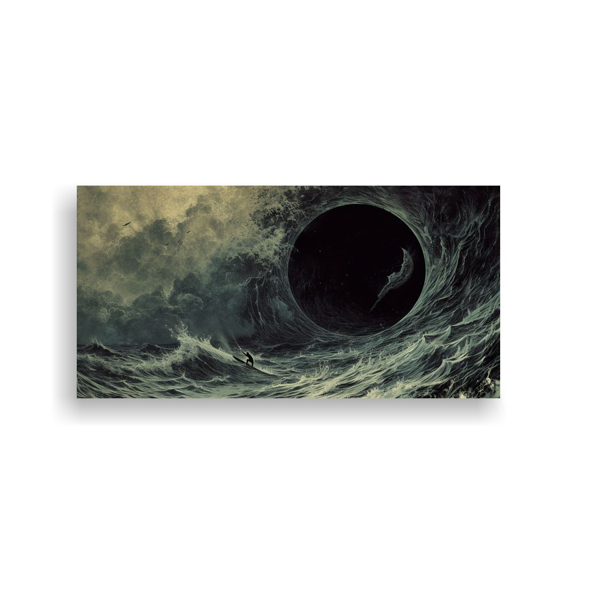 GENERICO - Pintura Decorativa Surfero Interdimensional En 80x40 Cm