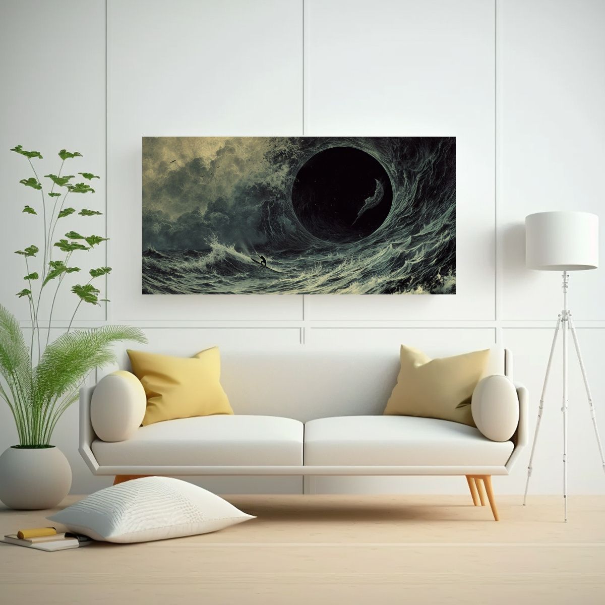 GENERICO - Pintura Decorativa Surfero Interdimensional En 80x40 Cm