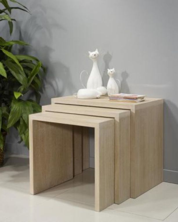 SET 3 MESAS DE CENTRO MINIMALISTA