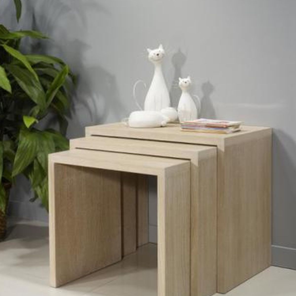 HABITA2 CHILE - SET 3 MESAS DE CENTRO MINIMALISTA