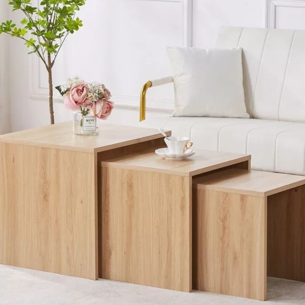 HABITA2 CHILE - SET 3 MESAS DE CENTRO MINIMALISTA