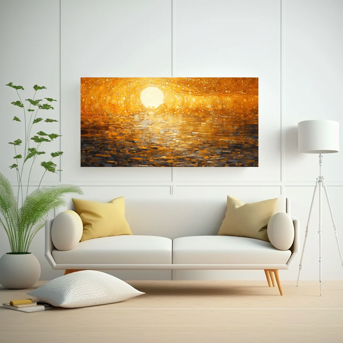 GENERICO - Pinturas Decorativas Estilo Acuarela De Riqueza 100x50 Cm.