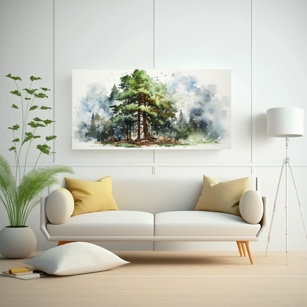 GENERICO - Cuadro Espectacular De Un Árbol De Secuoya En 60x30 Cm