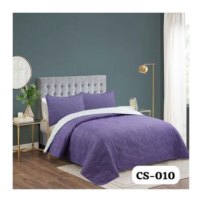 Imagen 2 del producto Cubrecama Quilt Verano 1.5 Plazas - Lila CS010