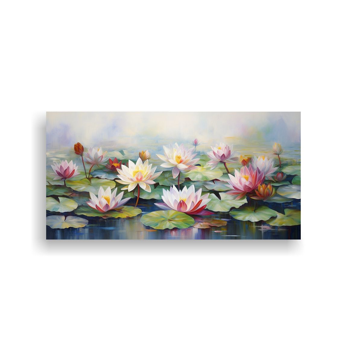 GENERICO - Pinturas Abstractas De Flores De Loto En Alta 80x40 Cm