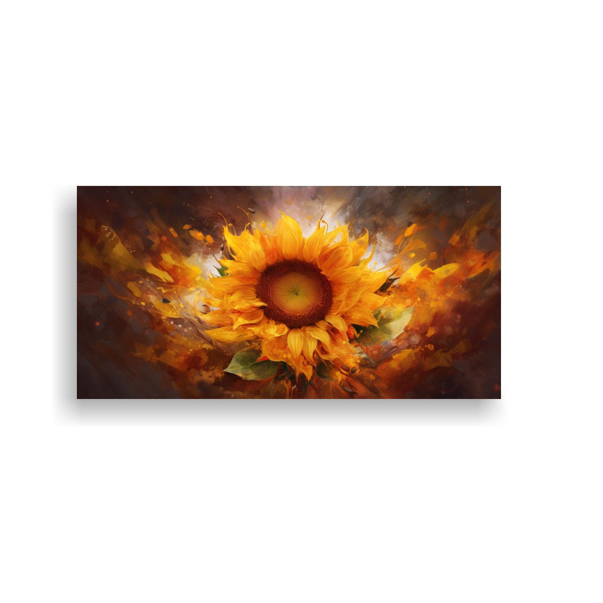 GENERICO - Pinturas Decorativas De Girasoles Para Un 60x30 Cm