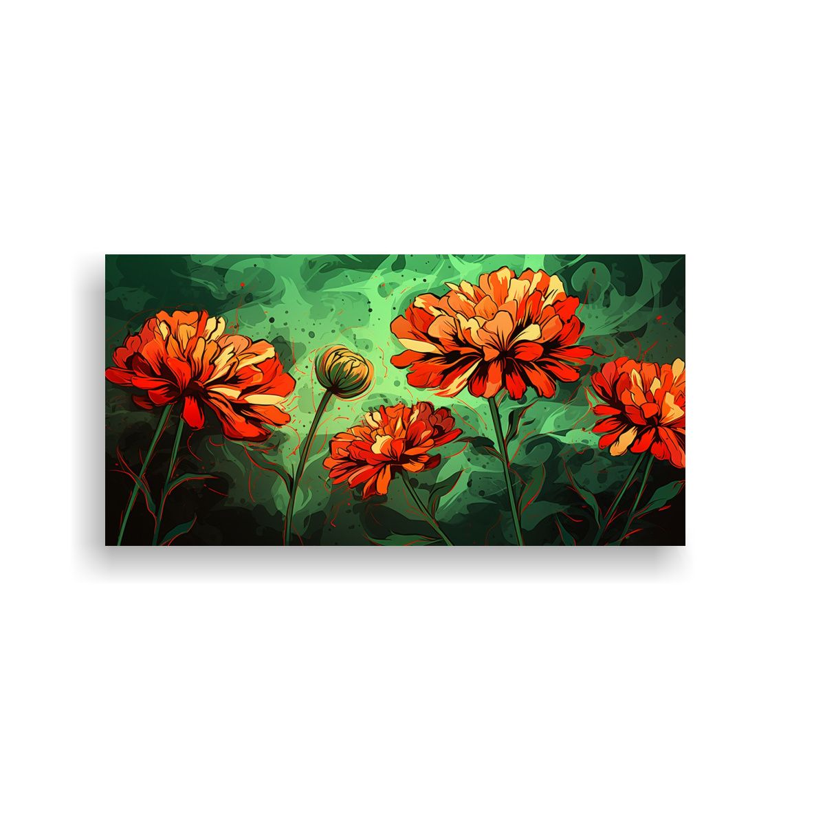 GENERICO - Cuadro Colorido De Alta Calidad De Hierbas 100x50 Cm