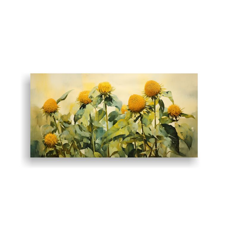 GENERICO - Arte Hermoso Para Cocina Con Flores De Alcachofa 60x30 Cm