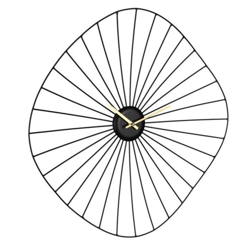 EGLO - Reloj de pared MATSUMOTO acero - bronce Negro 60×60 cm