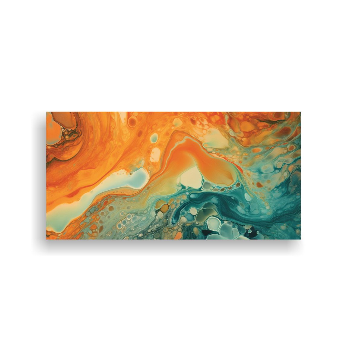 GENERICO - Pintura Tema Dimensiones Estilo Sabattier Efecto 100x50 Cm