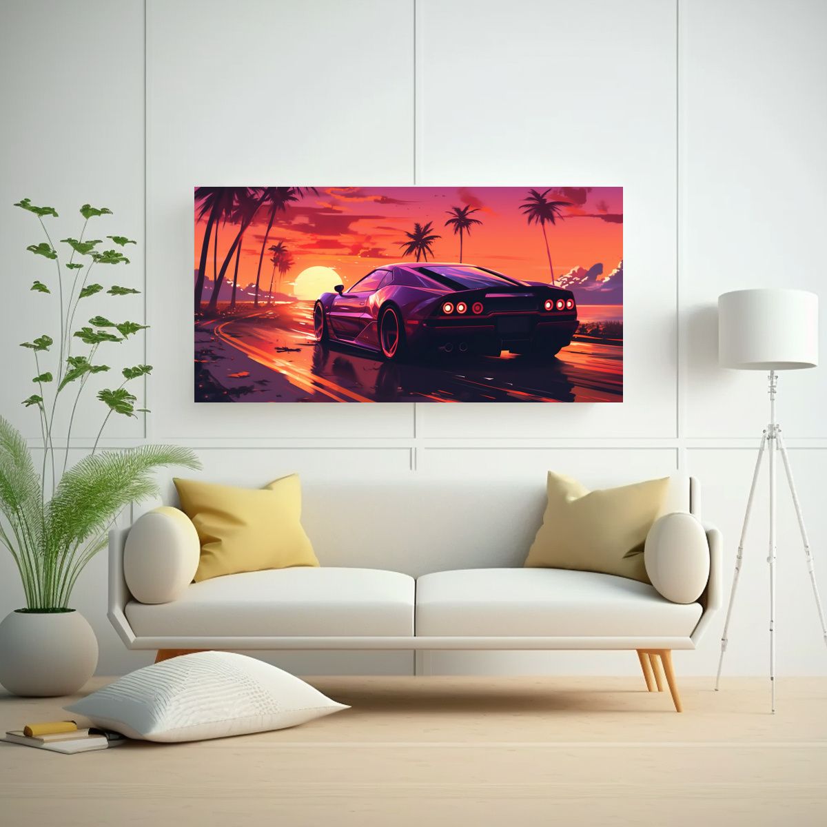 GENERICO - Cuadro Moderno Estilo ANIMACIÓN DEPORTIVA Con 100x50 Cm