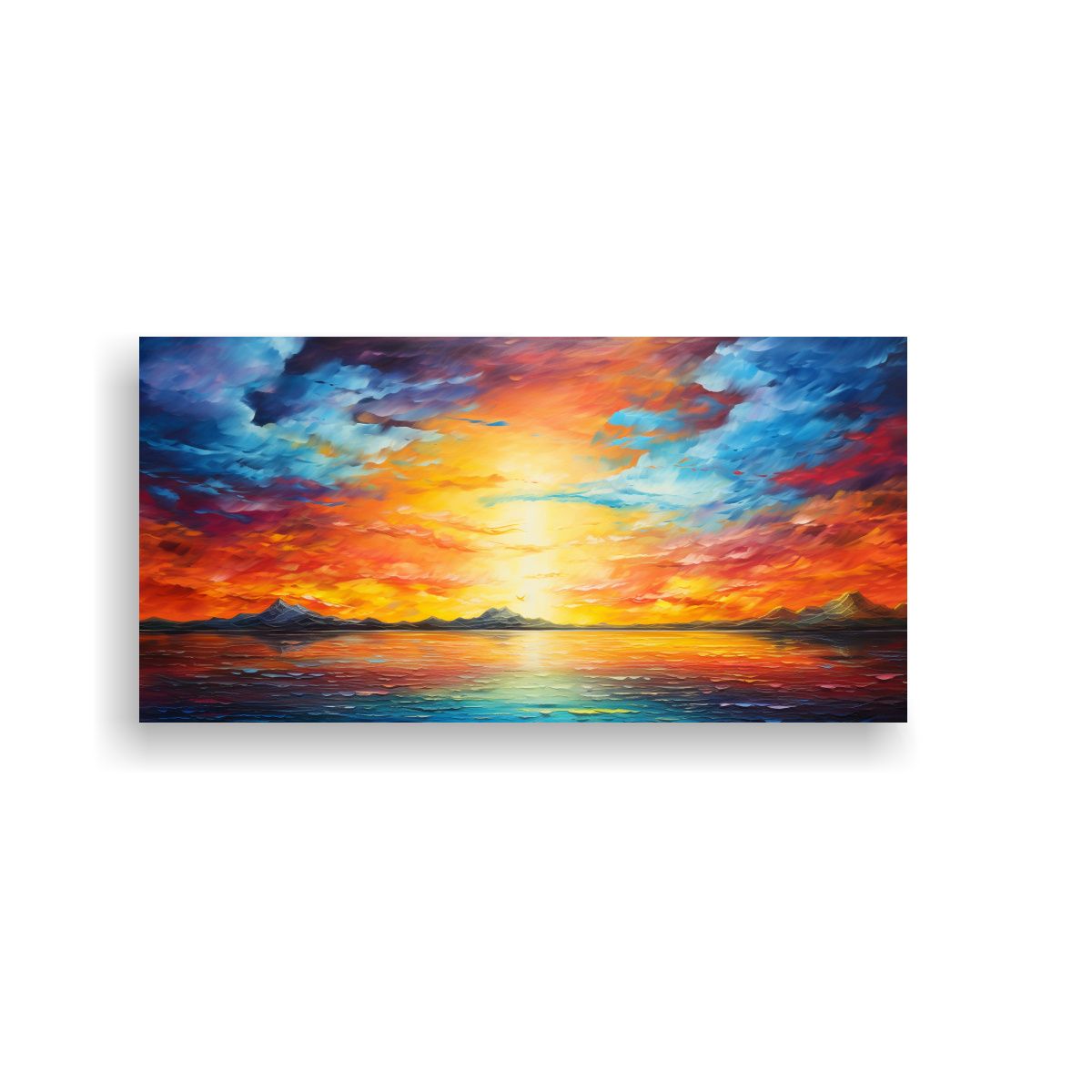 GENERICO - Decoración Pinturas De Amaneceres Y Atardeceres 100x50 Cm