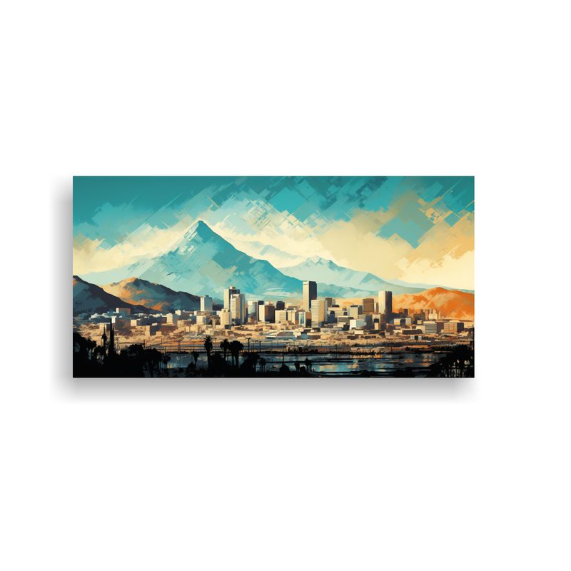 GENERICO - Cuadros Decorativos De Santiago En Chile En Tonos 80x40 Cm