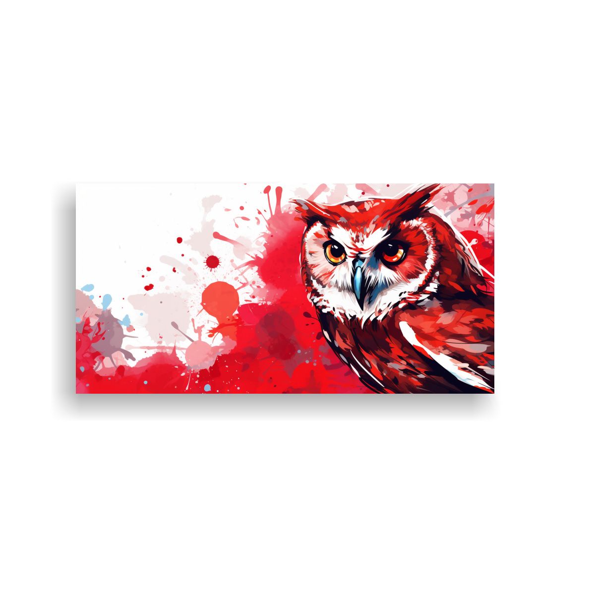 GENERICO - Cuadro Decorativo Arte Hermoso Estético Búho En 80x40 Cm
