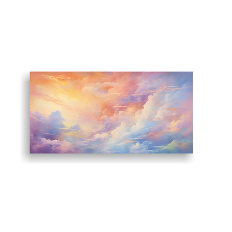 GENERICO - Cuadro Abstracto Hermoso Del Cielo Matutino Con 60x30 Cm