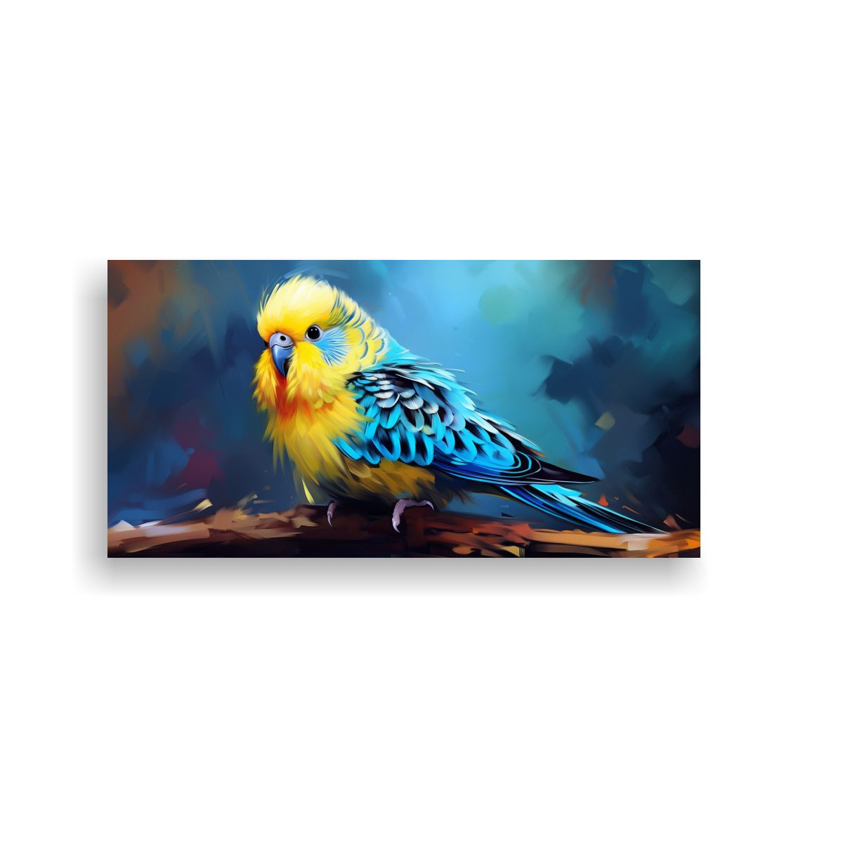 GENERICO - Pintura Al Estilo óleo Vintage De Un Colorido 60x30 Cm