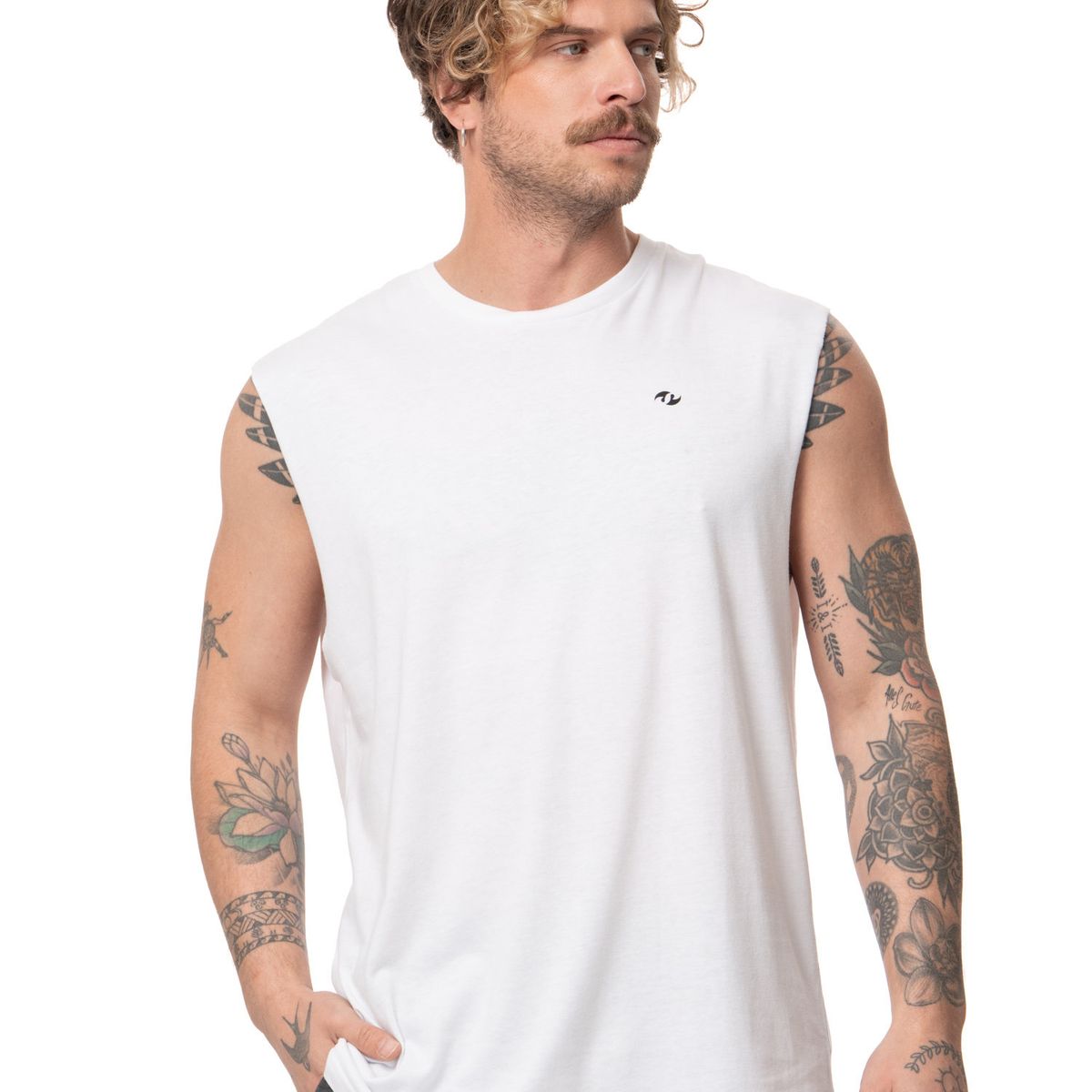 STOKED - Polera Hombre Reel Blanco Stoked