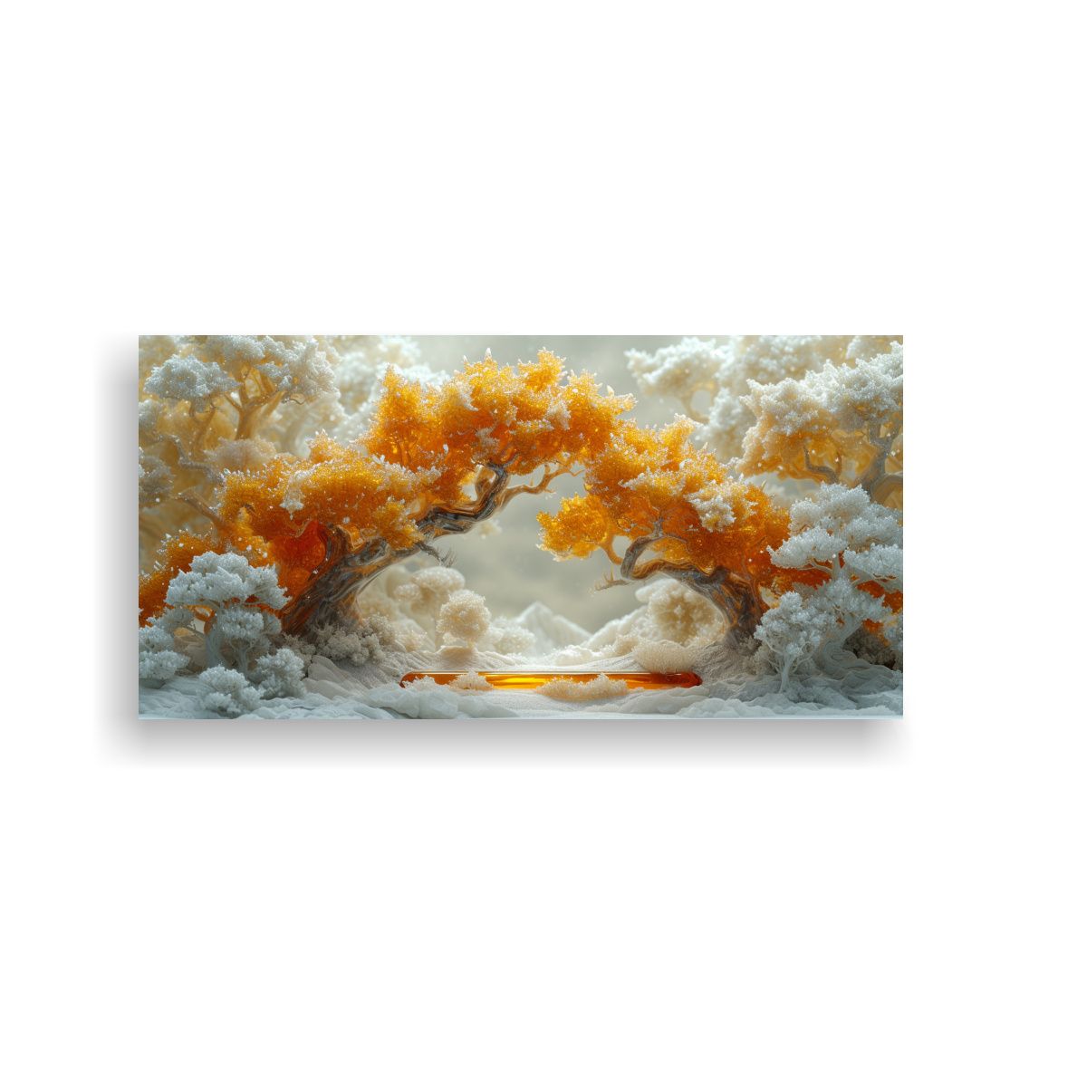 GENERICO - Pinturas Decorativas De Invierno En Paisajes De 80x40 Cm