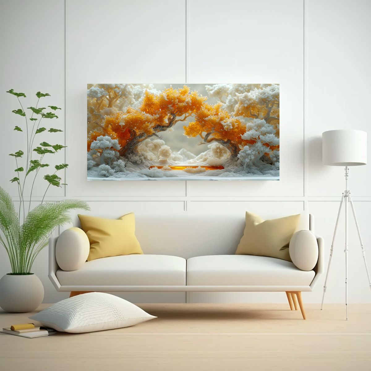 GENERICO - Pinturas Decorativas De Invierno En Paisajes De 80x40 Cm