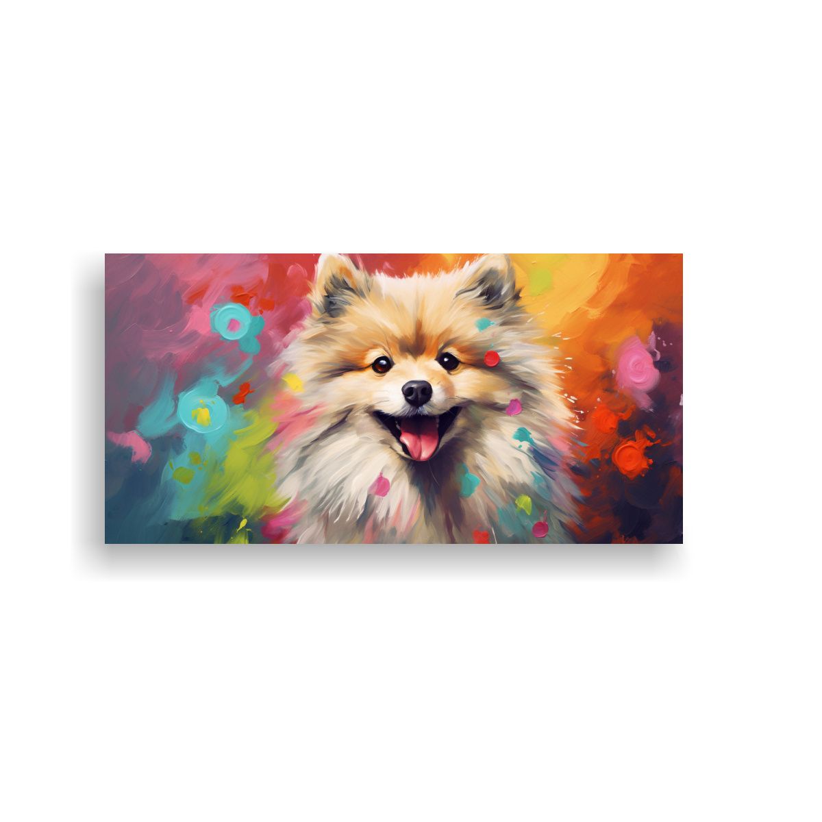 GENERICO - Pintura Al Estilo óleo Estilo Spitz Con Armonía 60x30 Cm