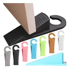 GENERICO - Set 2 Topes Para Puertas De Goma Seguridad Antideslizante