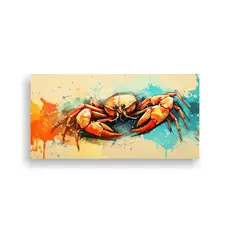 GENERICO - Cuadro Decorativo De Escorpión En Colores Perla 60x30 Cm