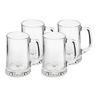 SET 4 VASOS SHOPEROS ARTISAN 320ML COLOR TRANSPARENTE