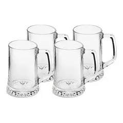 ROYAL LEERDAM - SET 4 VASOS SHOPEROS ARTISAN 320ML COLOR TRANSPARENTE
