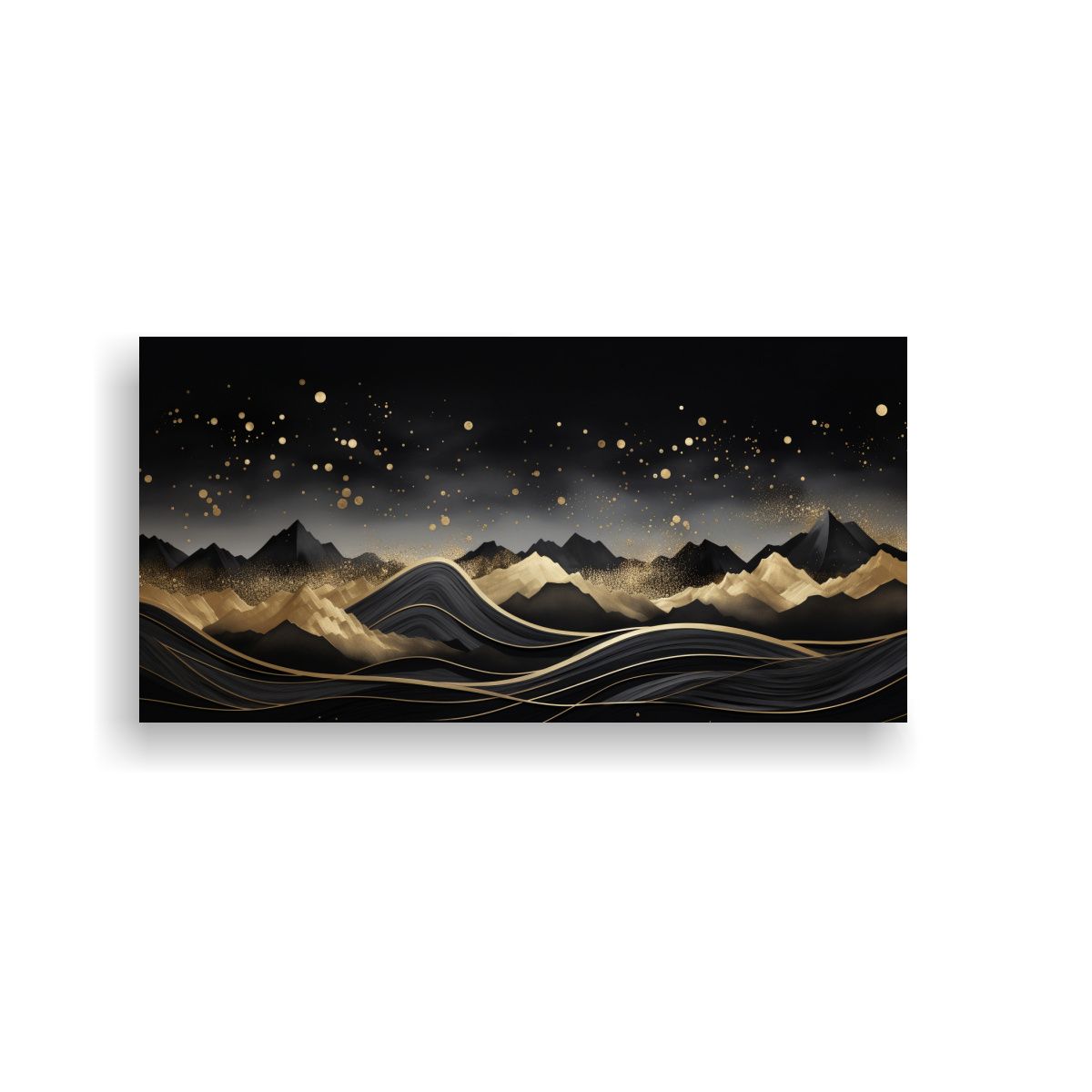 GENERICO - Paisaje Montañoso Con Estilo Elegante Destacando 80x40 Cm