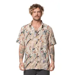STOKED - Camisa Hombre Hooks Crema