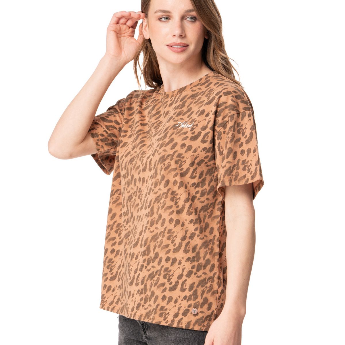 STOKED - Polera Mujer Animal Print Multicolor Stoked