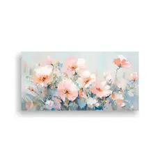GENERICO - Composición Cálida De Flores En Colores Pastel 60x30 Cm
