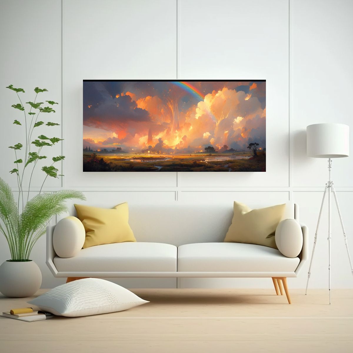 GENERICO - Pinturas Decorativas De Arte Abstracto Con 100x50 Cm