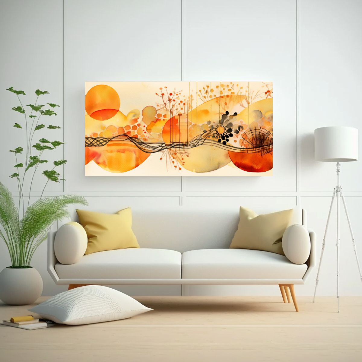 GENERICO - Banner De Lienzo Resistente Con Diseño En 60x30 Cm