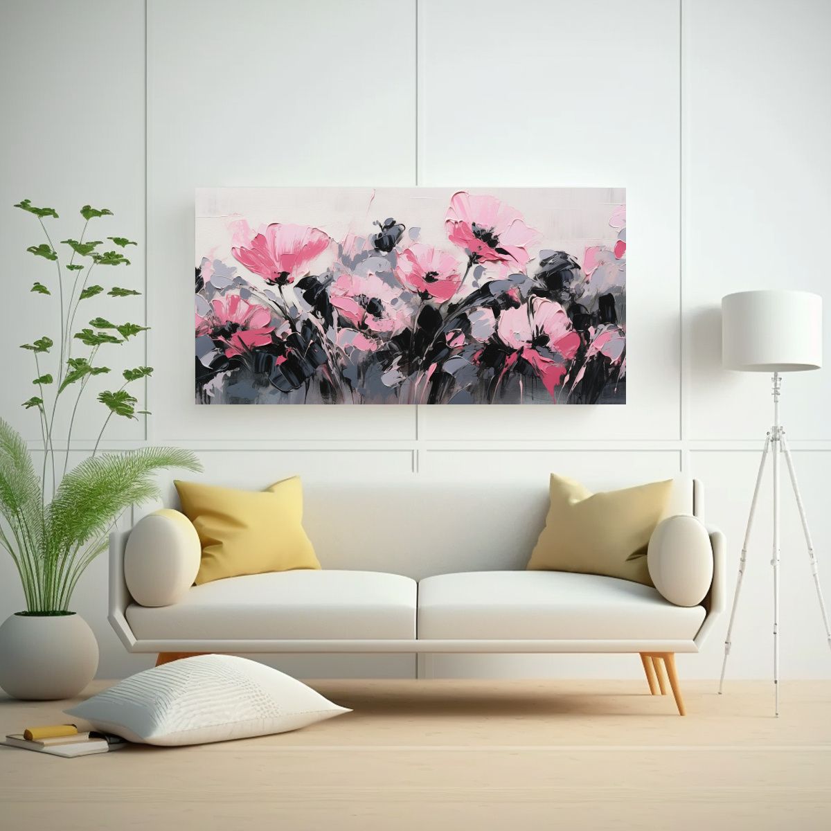 GENERICO - Tela En Bastidor Forma Armonía Pintura De 80x40 Cm