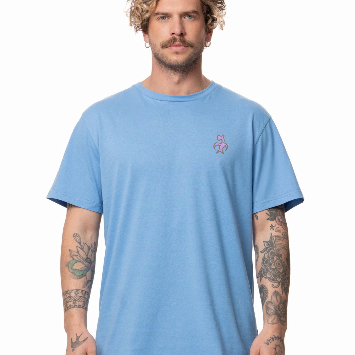 STOKED - Polera Hombre Rapanui Azul claro Stoked