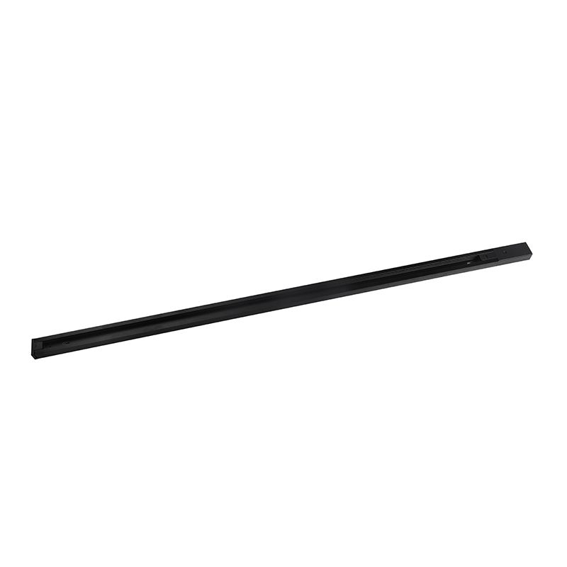 LEMU LUX - Riel Negro Energizado Monofásico Para Foco Led Track Ligth Tramo 1m