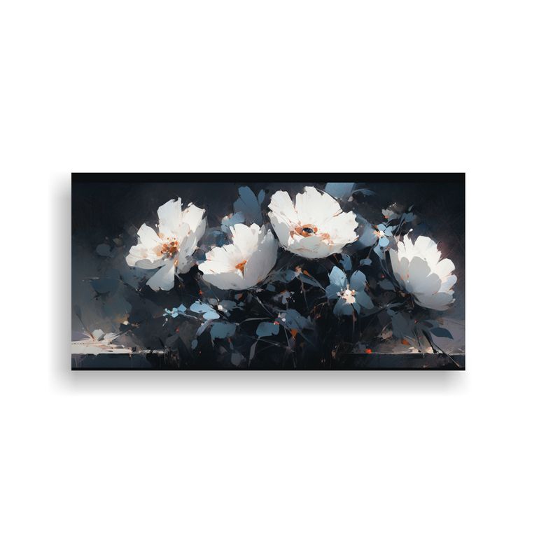 GENERICO - Pintura En Lienzo Inspiradora De Flores En 80x40 Cm